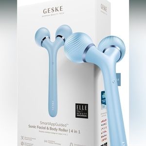 Self-Care Bundle! GESKE Sonic Facial & Body Roller + Microcurrent-Facial-Device
